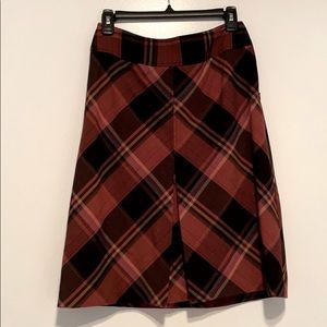Plaid A Line skirt